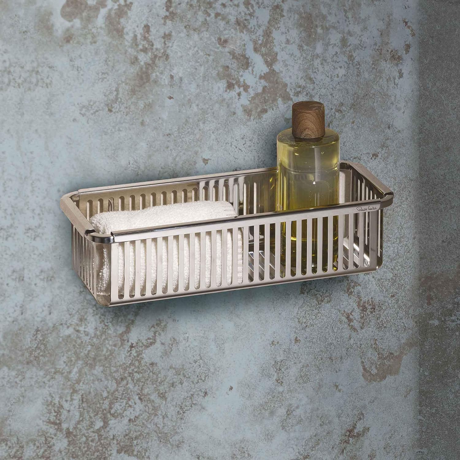 Robert Welch Burford Shower Basket Single. Made from stainless steel. Easy to clean. - Image 3